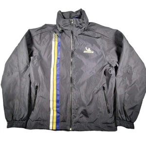 Giacca a vento Michelin vintage nera uomo L - Racing Stripe Bibendum - Foto 1 di 14