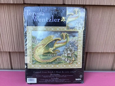 Teresa Wentzler El Guardián Castillo Dragón Contado Punto de Cruz Kit 1139-78 Foto 1 de 3