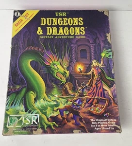 Dungeons & Dragons Fantasy Game Basic Set 1980 w/Dice & Crayon - Picture 1 of 23