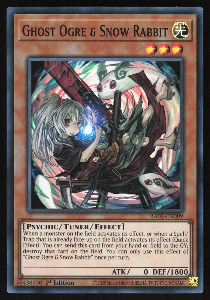 Ghost Ogre & Snow Rabbit ALT ART - RA02-EN009 - Super Rare - 1st Edition Yugioh - Image 1 of 1