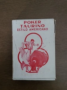 Carte da gioco vintage Poker Taurino Estilo Americano - Foto 1 di 8