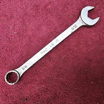 Vintage MAC Tools 9/16” CW18 Combination Wrench SAE 12pt USA - Image 1 of 4