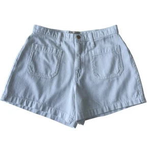 Universal Thread weiße Shorts höchste Leibhöhe A-Linie Tasche 100 % Baumwolle Größe 10 neu - Bild 1 von 3