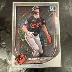 2025 Bowman Chrome Jackson Holliday Mojo Refractor Mega #77 Baltimore Orioles - Picture 1 of 2