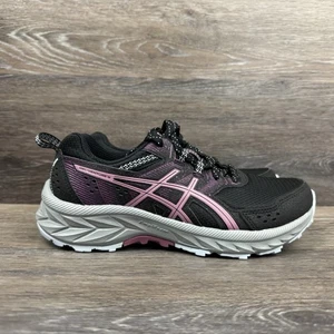 ASICS GEL-Contend 6 Athletic Running Shoes Sneakers Black purple Womens Size 6.5 - Picture 1 of 14