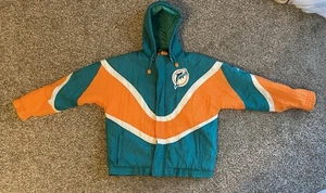 Vintage 90’s NFL Pro Line Apex One Miami Dolphins Jacket Size M - Picture 1 of 12