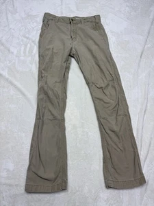 Carhartt Pants Mens 30 Beige Carpenter Painter Work Wear 30X30 Straight Fit - Picture 1 of 22