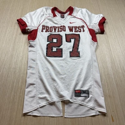 Camiseta deportiva Nike Team Game Cut M High School Fútbol Proviso West Illinois De colección Y2K Foto 1 de 4