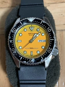 SEIKO Orange Diver 150M Quartz Watch 6458600A Operation Confirmed Japan - Picture 1 of 16