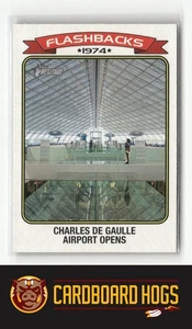 2023 Topps Heritage #NF-5 Charles de Gaulle Airport Opens News Flashbacks - Picture 1 of 2