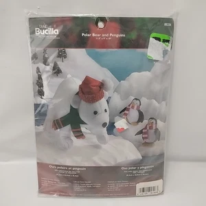 Bucilla Eisbär und Pinguine Filz Weihnachtsdeko Set Neu - Bild 1 von 2