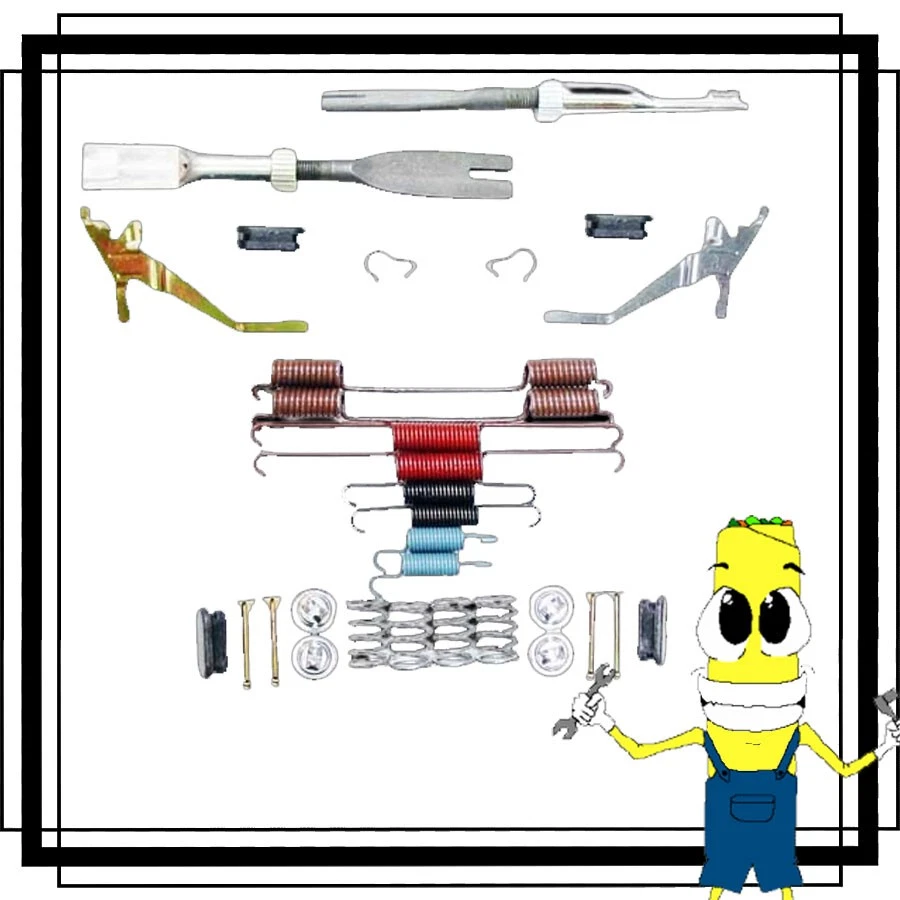 Kit completo de herrajes de tambor de freno trasero para Chrysler VOYAGER 2000-2007 Foto 1 de 1