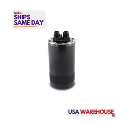 Vibrant 12761, One Black Aluminum Catch Can Assembly Medium (1.5L) 2-Port Perfor - Image 1 of 4