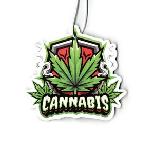Ambientador de aire Weed Car marihuana cannabis 420 calcomanía ¡Envío gratuito! - Imagen 1 de 1