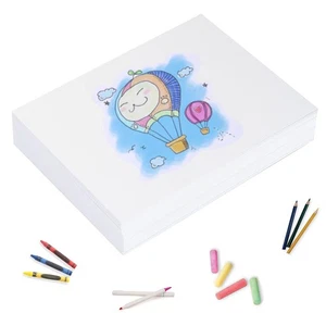 8.5"x11" White Drawing Paper - 90 Sheets for Art & Crafts - Picture 1 of 7