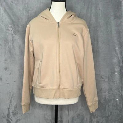 Juicy by Juicy Couture Light Brown Full Zip Hoodie Women's Sz L Sweatshirt - Image 1 of 4
