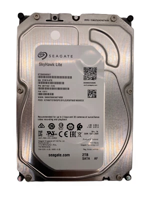 Seagate ST2000VX007 SkyHawk Lite 2TB SATA 64MB 3.5" Surveillance Hard drive - Image 1 of 2