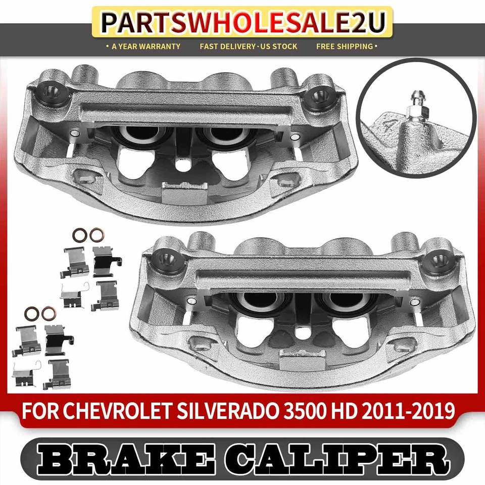2x Pinzas de freno de disco traseras izquierda y derecha para Chevy Silverado GMC Sierra 3500 HD Foto 1 de 4