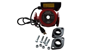 BADGER INSULATED PIPE 3 speed Circulating Pump 34 GPM With 1" Cast Flange Set
