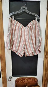 womans Sonoma size xLarge multicolor striped shorts - Picture 1 of 7