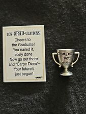 Con-GRAD-ulations Ganz miniature  Trophy Gift/Charm "CONGRATS YOU DID IT"