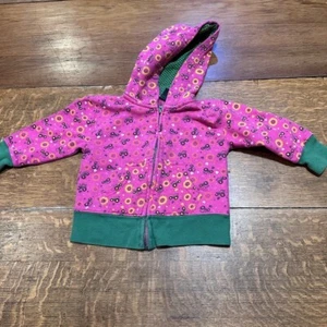 John Deere girls 3T zip hoodie pink tractors farm ranch - Picture 1 of 4
