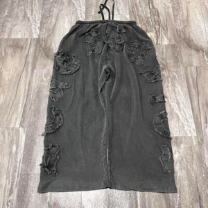 Acne Studio Frayed Baggy Wide Leg Sweatpants Unisex Size Large 2024 Grey - Picture 1 of 8
