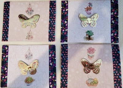 Handmade Greeting Cards -(set of 8) Sympathy Cards with Message and Envelopes - Image 1 of 4