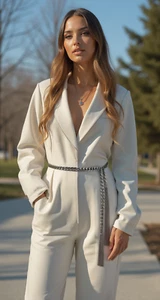 Damen Hüfte Taille Silber Metallkette Skinny Band Gürtel Rande Quasten Gurt XS S - Bild 1 von 24