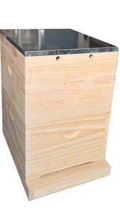 Premium 8 Frame Beehive - Include Two FD Hive Box + 16 Frames + Mesh Base  - Imagen 1 de 8
