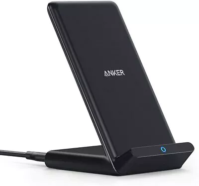 Anker QI Wireless Charger Stand 5W/10W Fast-Charging for Galaxy S20 iPhone 11 X - Image 1 of 4