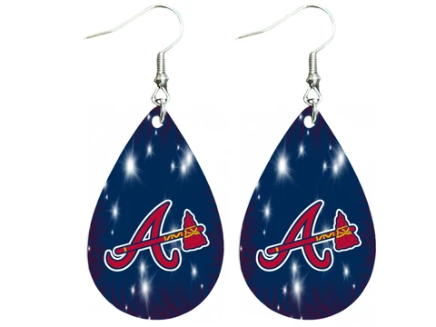 Atlanta braves oval earrings Cover