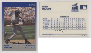 1991 Star Frank Thomas Blue/Grey Frank Thomas #2 HOF