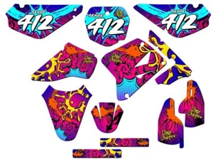2005-2023 RM 85 ZANY Pink Senge Graphics Kit Compatible with Suzuki - Picture 1 of 10