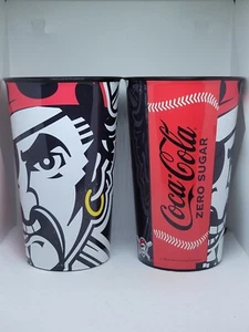 Pair of Pittsburgh Pirates MLB Coca-Cola Souvenir Cups - Picture 1 of 3