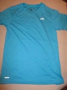 848B7 Champion 0484 C9 Boys Duo Dry Athletic Shirt Small 6-7 Blue - Picture 1 of 2