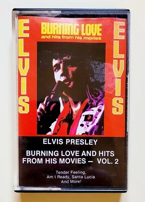 Elvis Presley Cassette Burning Love Hits From His Movies VOL.2 Cassette Free Shp - Image 1 of 4