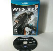 Watch Dogs 1 Nintendo Wii U Game Case Disc Open World Stealth Action Adventure