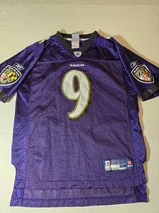 Vintage Baltimore Ravens Jersey Steve McNair #9 NFL Reebok Youth Sz Large - Picture 1 of 10