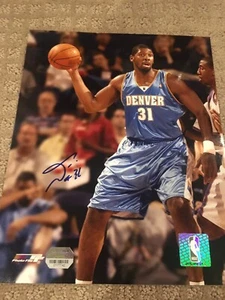 NENE  HILARIO signed DENVER NUGGETS 8X10 PHOTO Mounted Memories COA - Picture 1 of 1
