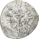 [#1271032] Frankreich, Charles V, Blanc au K, 1365-1380, Billon, SS, Duplessy:36