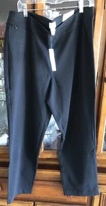 Chicos Zenergy Women’s Sz 3= XL Pull On Black Ankle Pants Nylon/ Spandex BL NWT - Picture 1 of 14