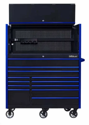 CRX 55" x 25" TOOL BOX, HUTCH AND LOCKER, ROLL CABS BY EXTREME TOOLS - Image 1 of 4