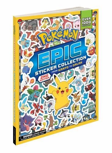 Pokémon Epic Sticker Collection 2nd Edition: from Kanto to Galar by Pikachu Pikachu Press (2022, Sticker Book)