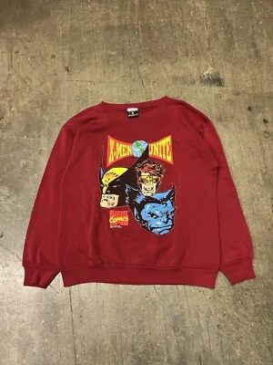 Sudadera Marvel Comics De Colección X-Men 1993 Talla XL RARA Doble Cara Wolverine  Foto 1 de 4