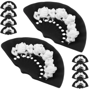 10 Pcs Süße Accessoires Lockenwickler Dunkler Fächer Fan Dekoration - Bild 1 von 12