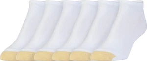GOLDTOE Women's Liner Socks6 Pack Large, White - Picture 1 of 2