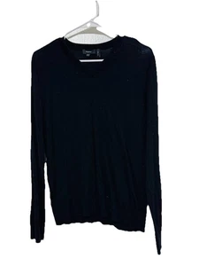 Theory Riland V 100% Wolle V-Neck Pullover Schwarz Herren Gr. L Neu Sovereign - Bild 1 von 4