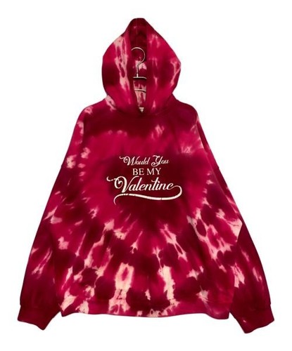 Felpa con cappuccio L Balenciaga logo tie dye