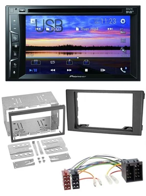 Pioneer Bluetooth 2DIN USB DVD DAB MP3 Autoradio für Iveco Daily 06-14 schwarz - Bild 1 von 4